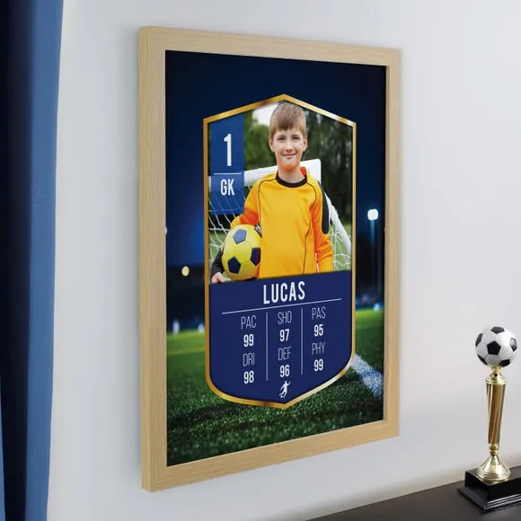 Personalised Photo Football Card Football Poster Frame 3