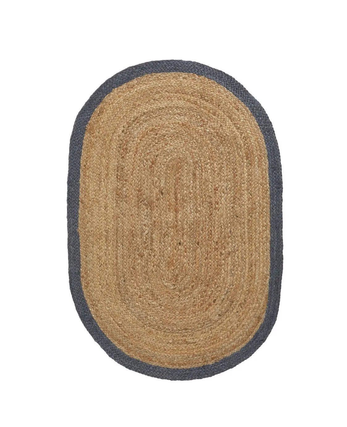 Habitat Braided Pill Shaped Flatweave Rug Natural - 80x120cm