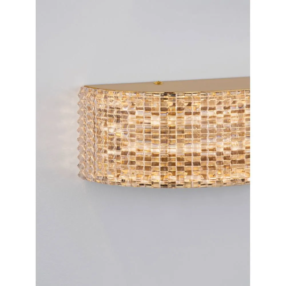 Netlighting Kinara Integrated LED Wall Lamp Platinum Gold LED 6W 390lm 3000K 6