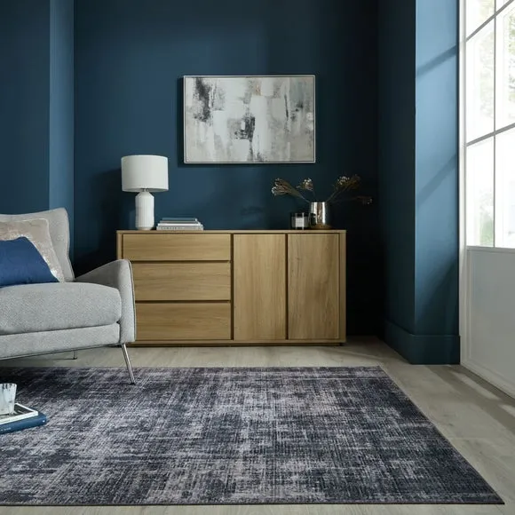 Haze Abstract Washable Rug
