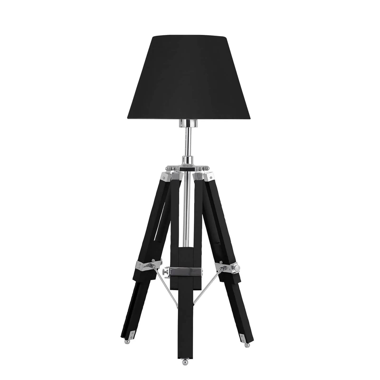 Jasper Black Feature Tripod Base Lamp