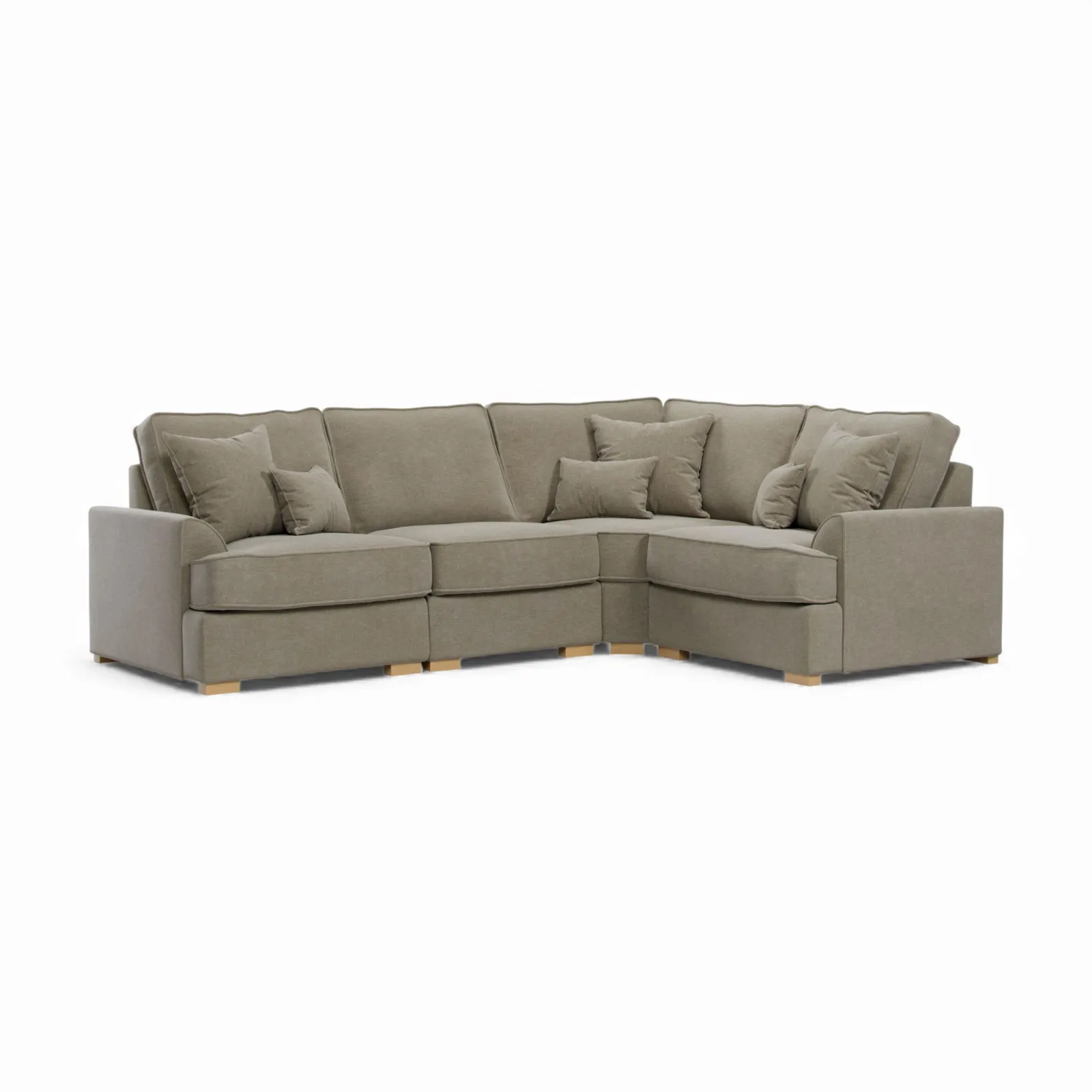 The Great Sofa Company Ophelia Right Hand Facing Chenille Corner Sofa in Grey 2
