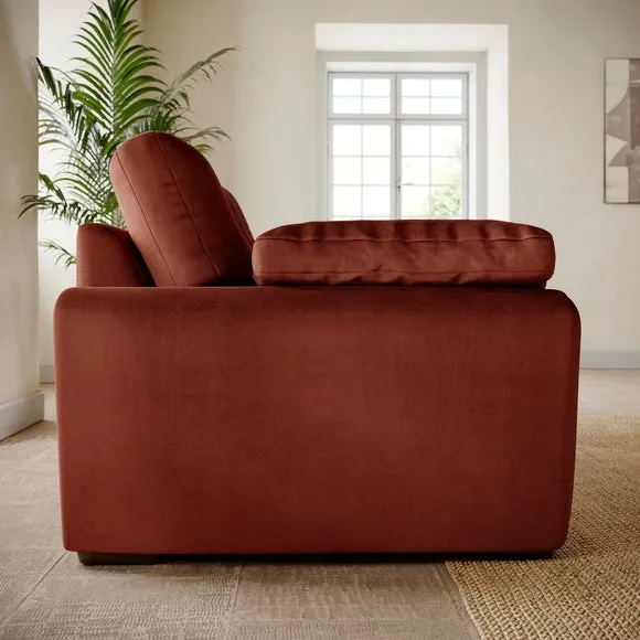 Milton Matte Velvet Snuggle Chair 3