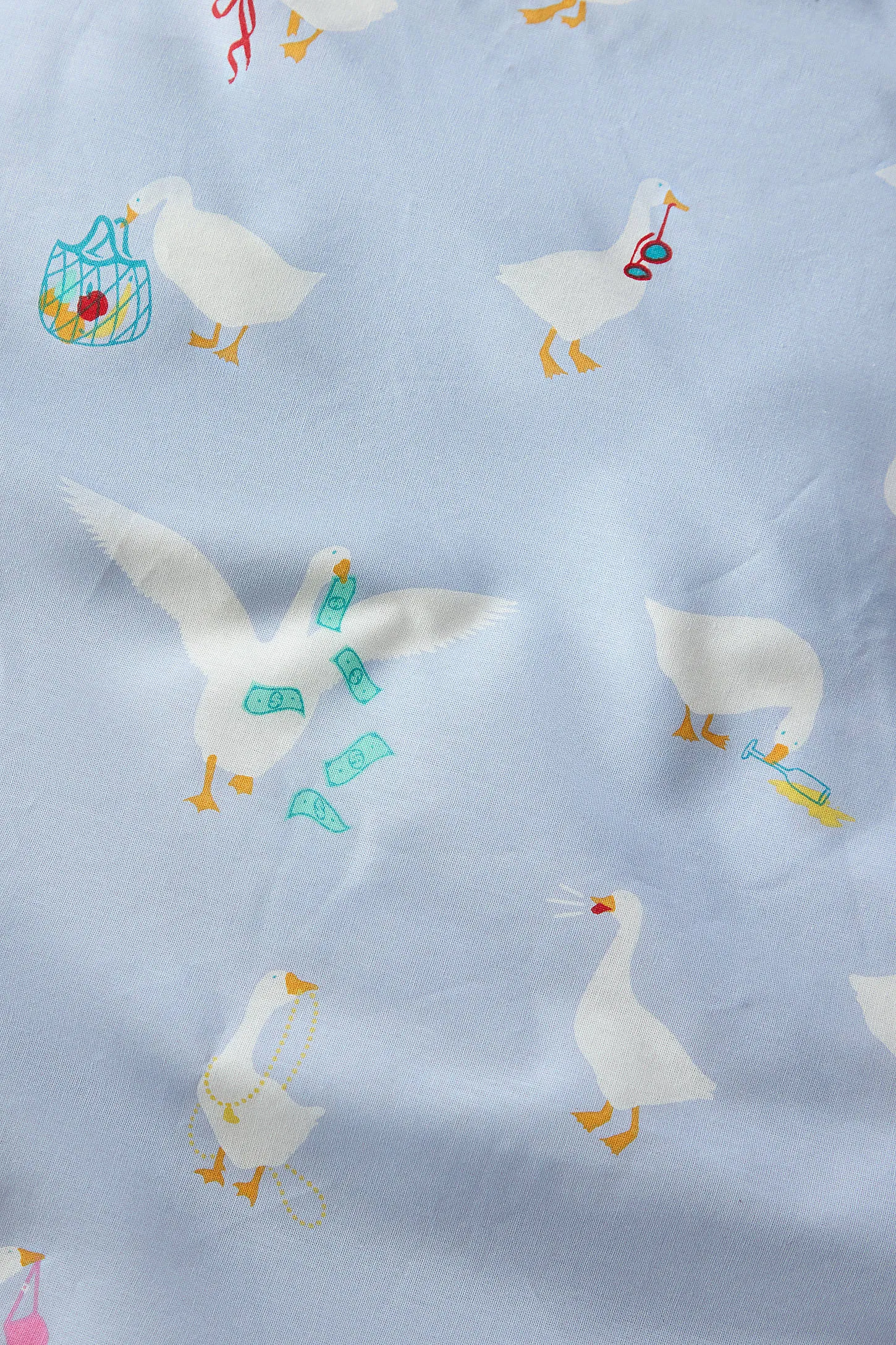 UO Silly Goose Duvet Set - Blue 3