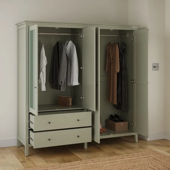 Lynton Mirrored 4 Door Wardrobe 2