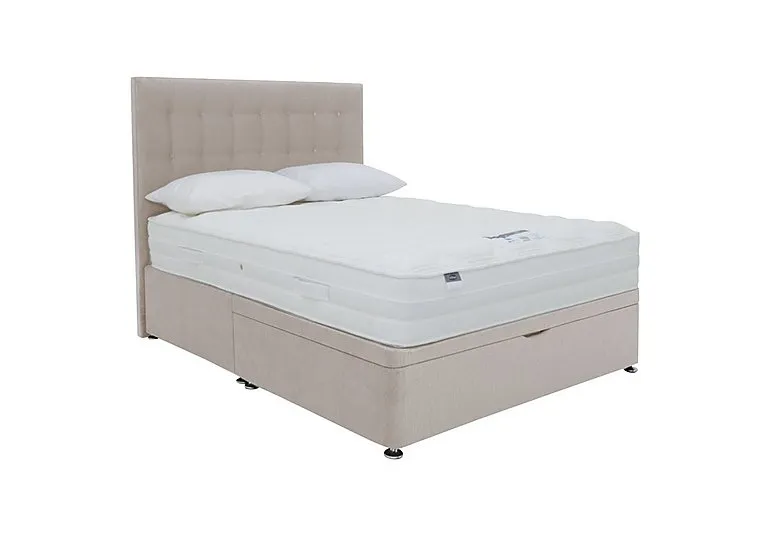 Eco Pocket Plus Half Ottoman Divan Set - Double - Luxury Sandstone