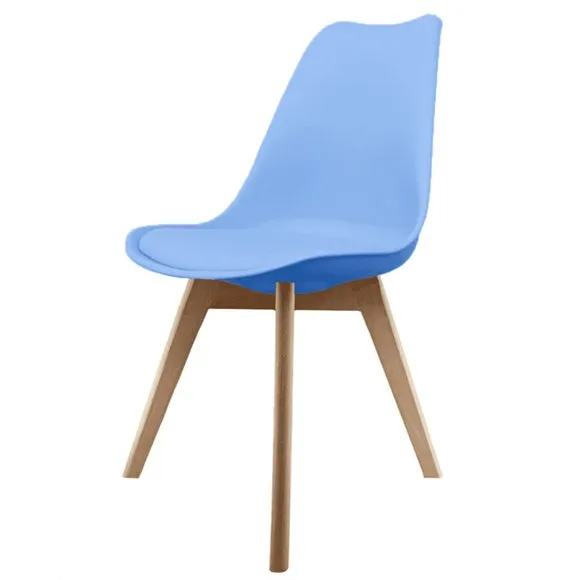 Fusion Living Soho Plastic Dining Chair with Squared Legs 2