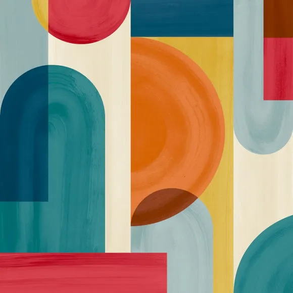 Bright Textured Geometric Wall Mural 2