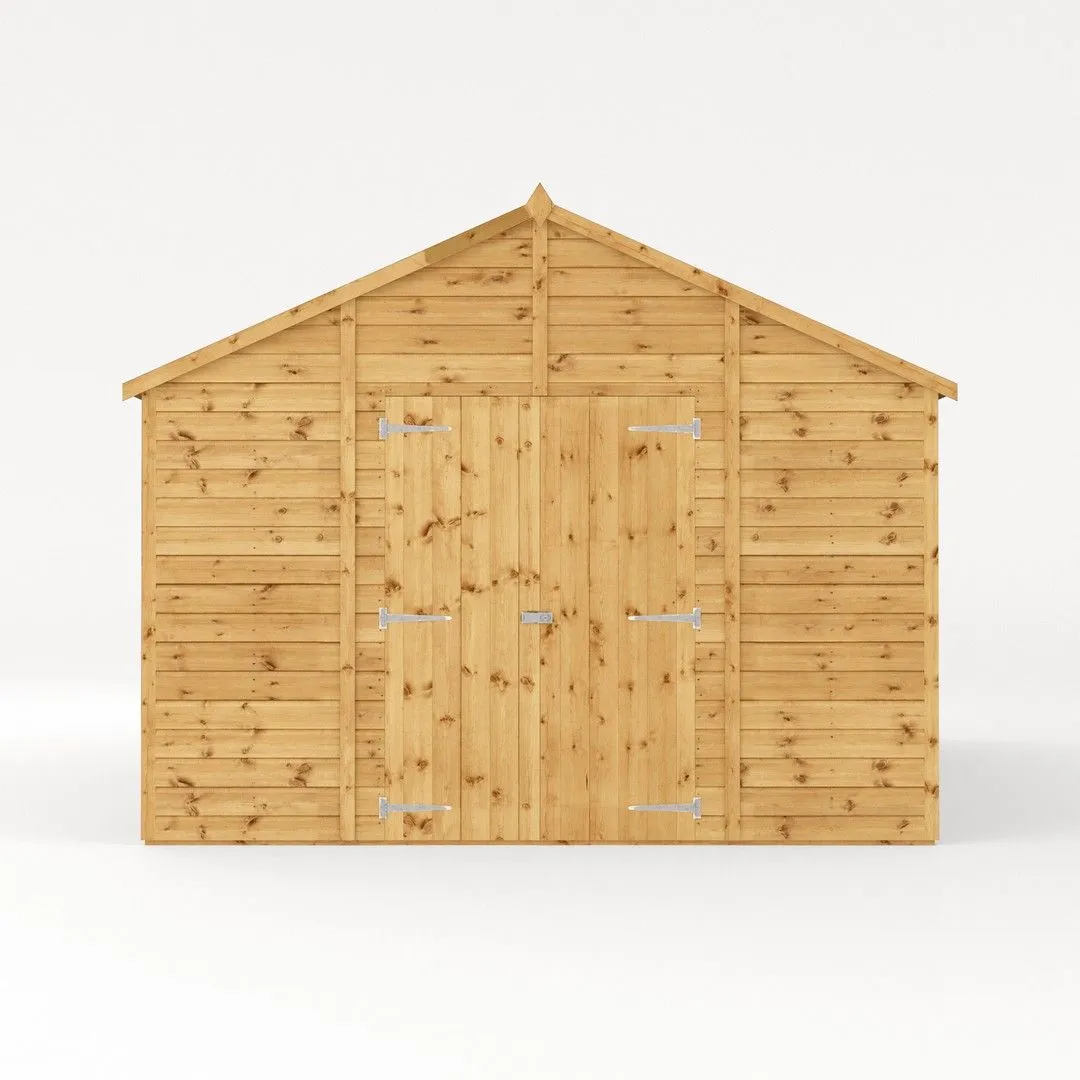Mercia 20 x 10 Ft Premium Shiplap Apex Workshop - L606.2 x W322.7 x H252.4 cm in Brown 3