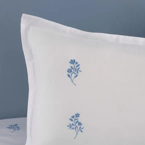 Izara Embrdoiered Microfibre Oxford Pillowcase 2