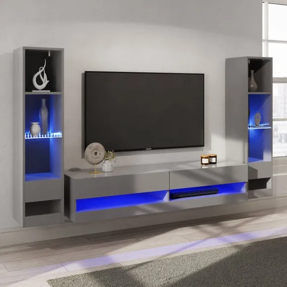 Galicia Wide TV Unit with Shelving for TVs up to 65"