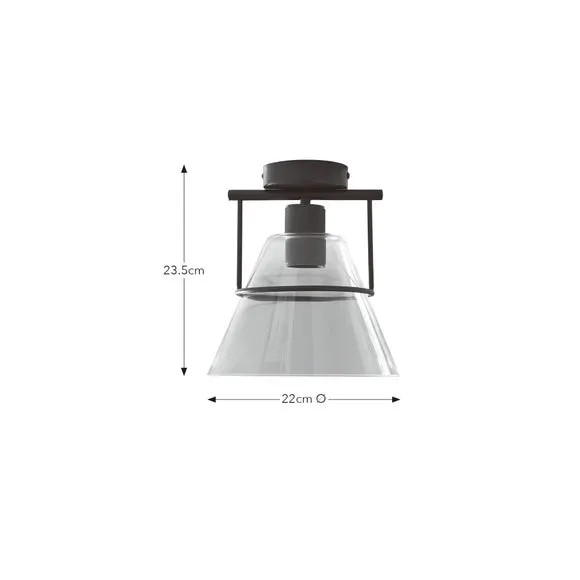 Valdez Industrial Flush Ceiling Light 6
