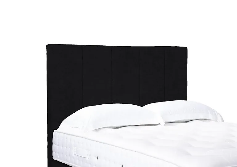 Artisan Collection Strata High Floor Standing Headboard - Single - Plush Ebony