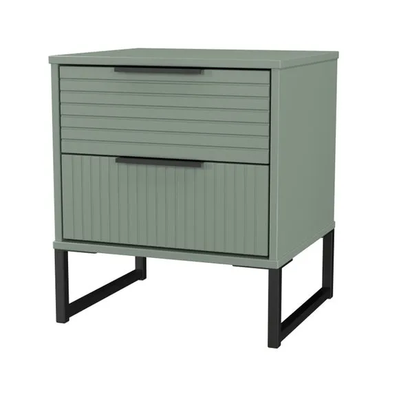Harborne 2 Drawer Bedside Table 4