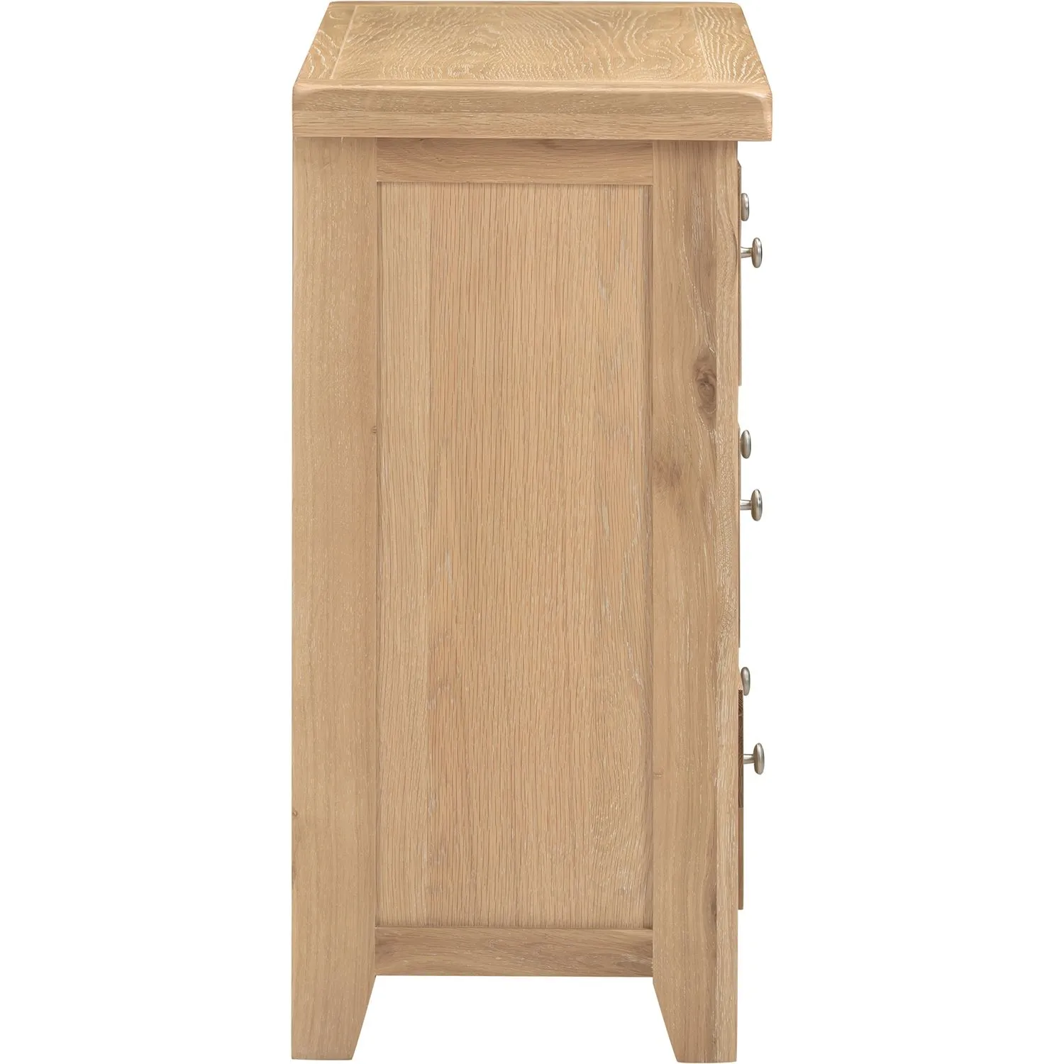 Seconique Windsor 3 Drawer Chest (Fully Assembled) in Light Oak 6