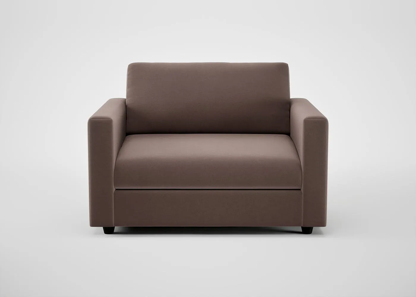 Heal's Nimbus II Loveseat Smart Velvet Mouse Black Feet 1