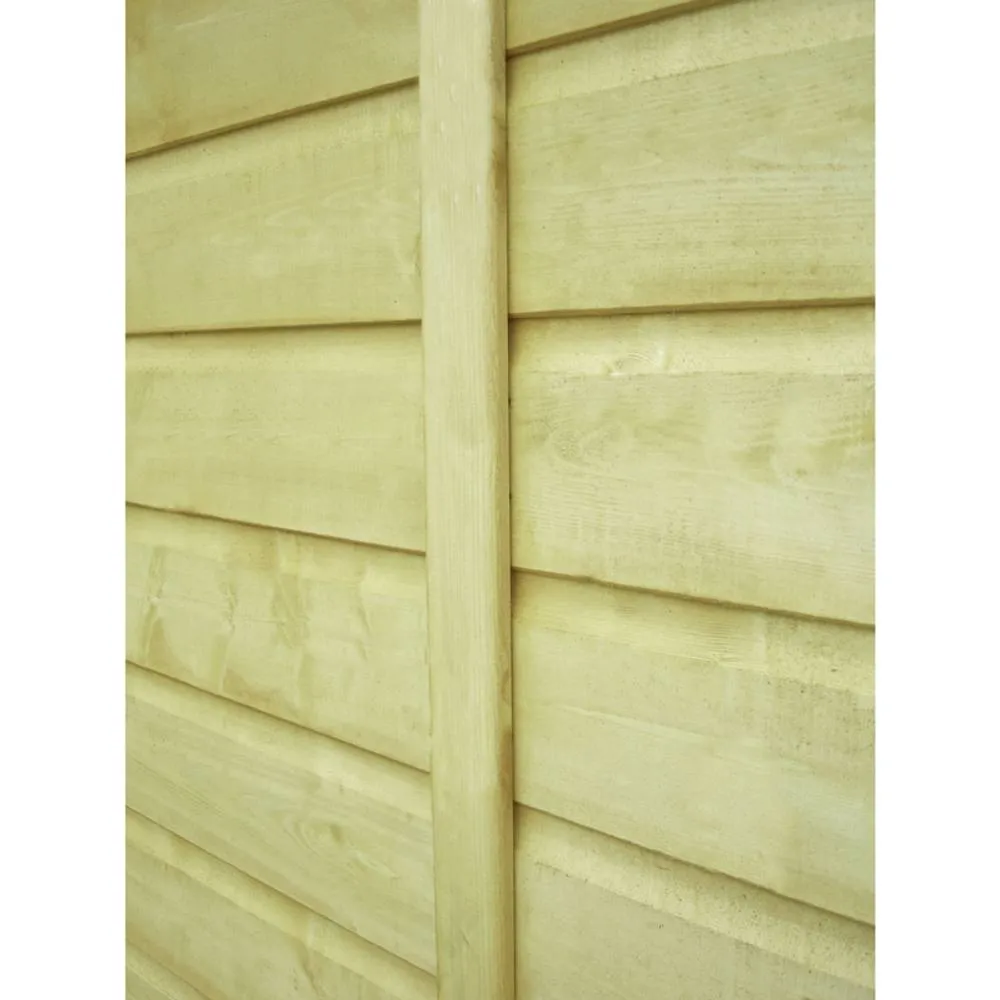 Shires Pressure Treated Corner Shed Shiplap Garden Shed Approx 8 x 8 Feet in Light Tan 5