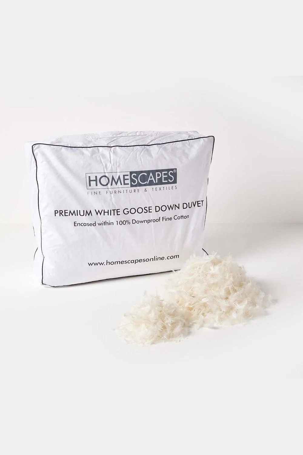 Homescapes Premium White Goose Down 13.5 Tog Winter Duvet 3