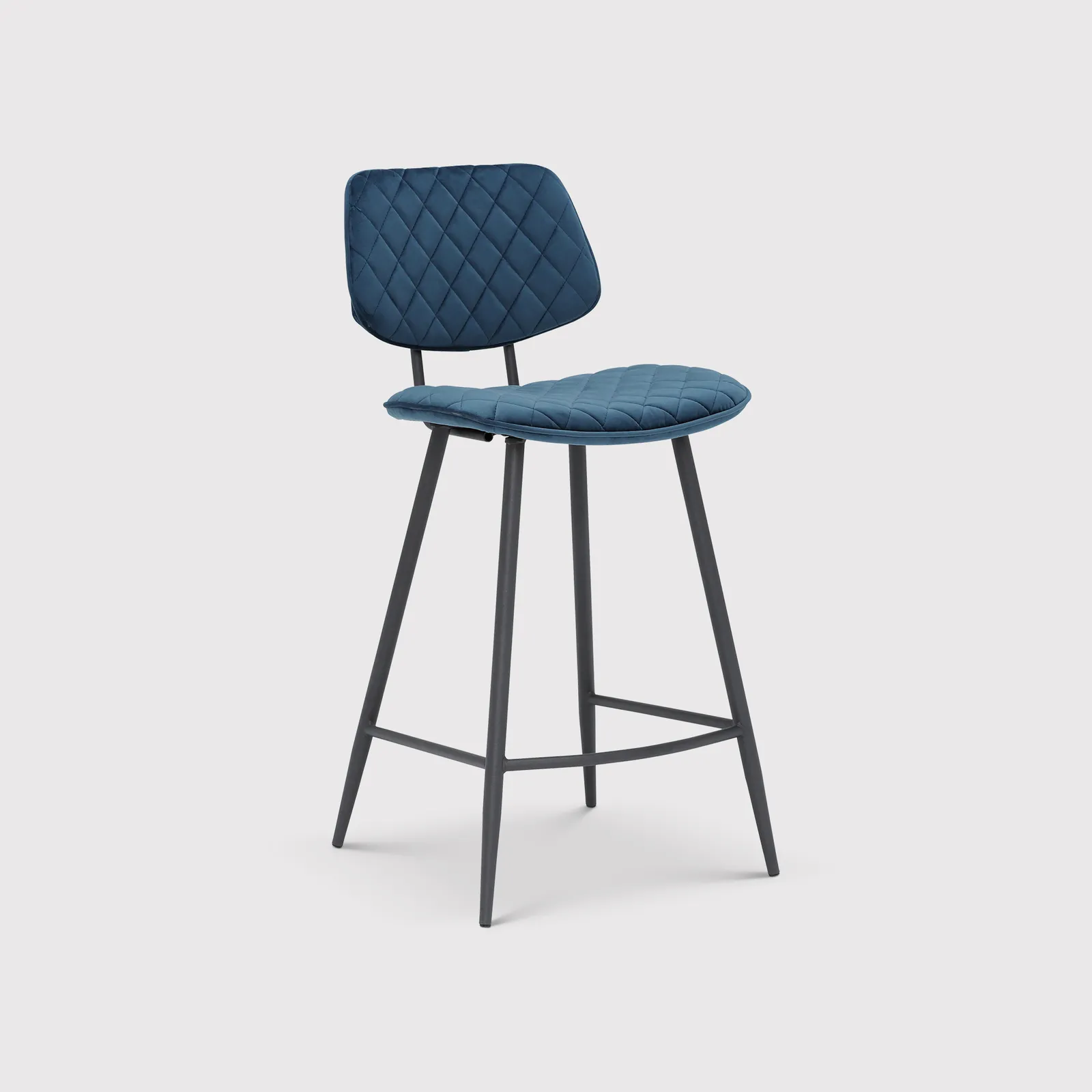 Archer Counter Stool, Blue Velvet | Barker & Stonehouse 1