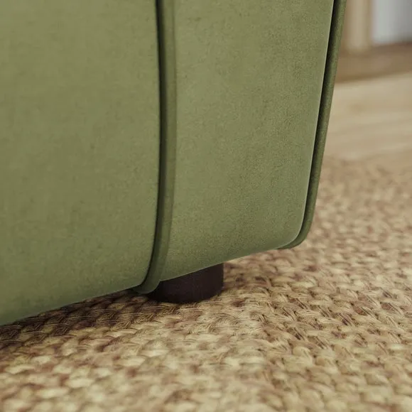Blake Curved Arm Opulent Velvet 3 Seater Sofa 4