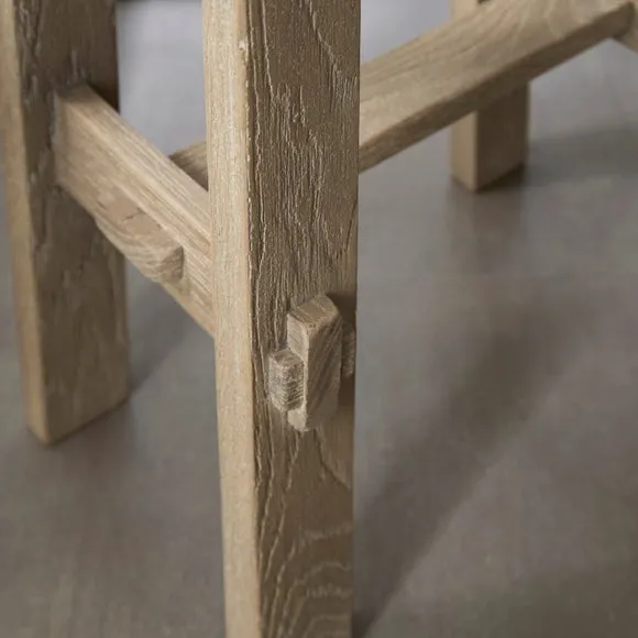 Enola Counter Height Barstool, Rustic Oak 4
