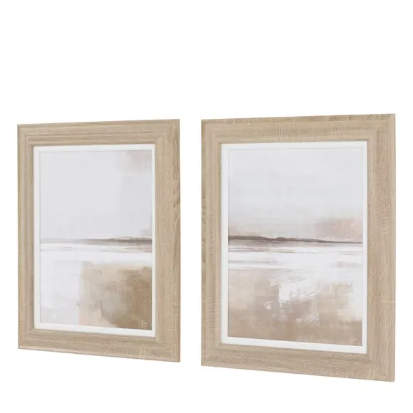 Cedar and Sage Set of 2 Sandscape Framed Canvases 5