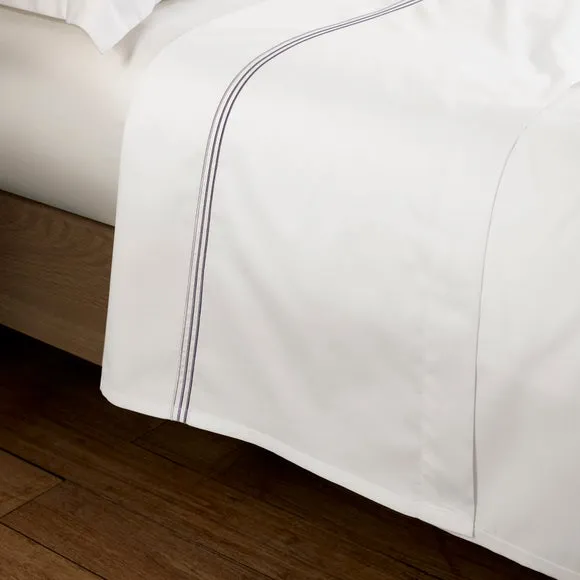 Dorma Rovello Embroidery 100% Cotton Flat Sheet 2