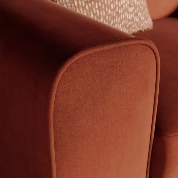 Abel Matte Velvet Snuggle Chair 4