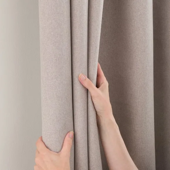 Luna Brushed Pencil Pleat Curtains (Blackout Available) 5
