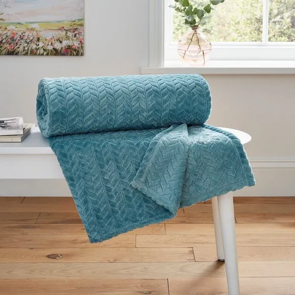 Amelia Recycled Throw Blanket, 200cm x 200cm 1