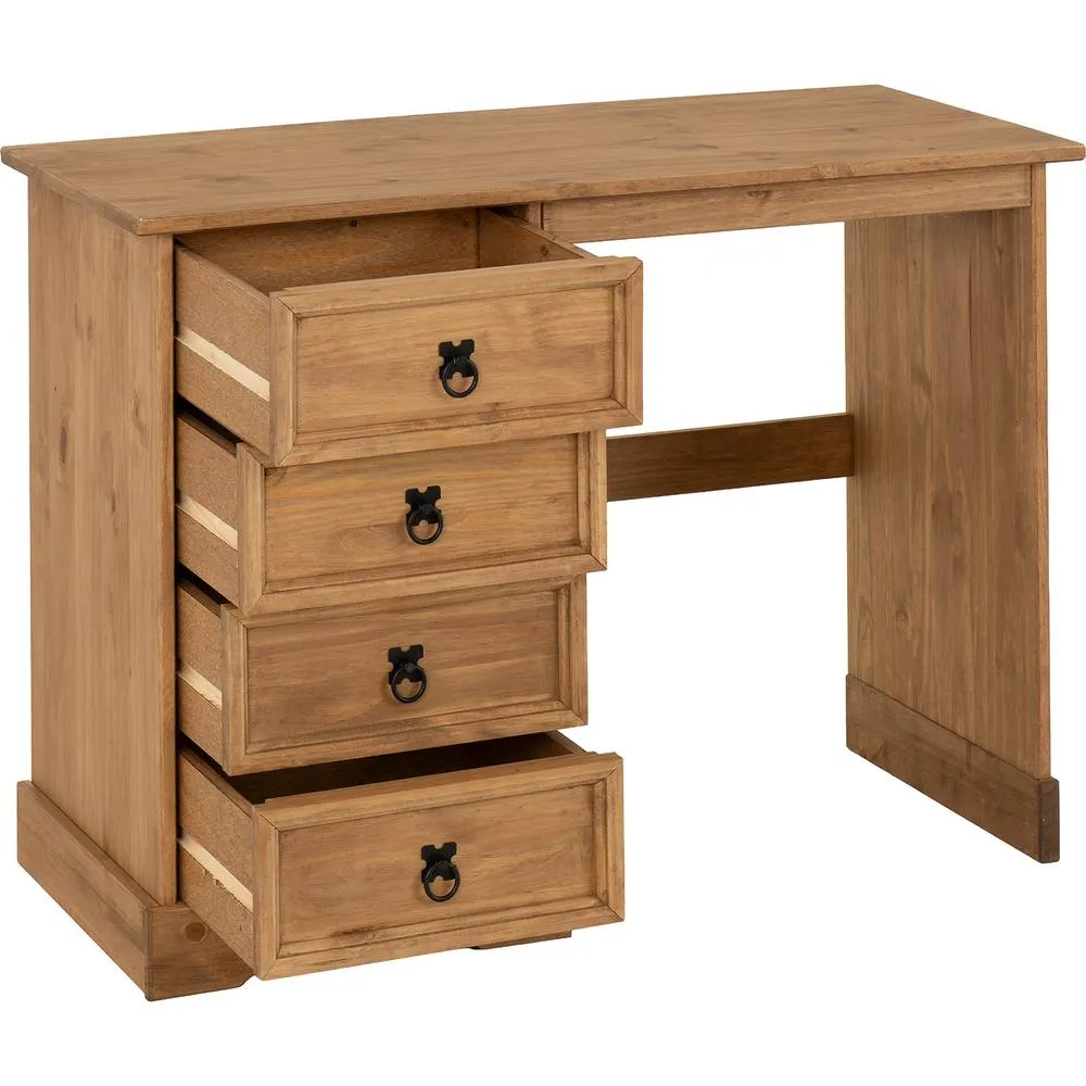 Seconique Corona Essentials 4 Drawer Dressing Table in Natural 3