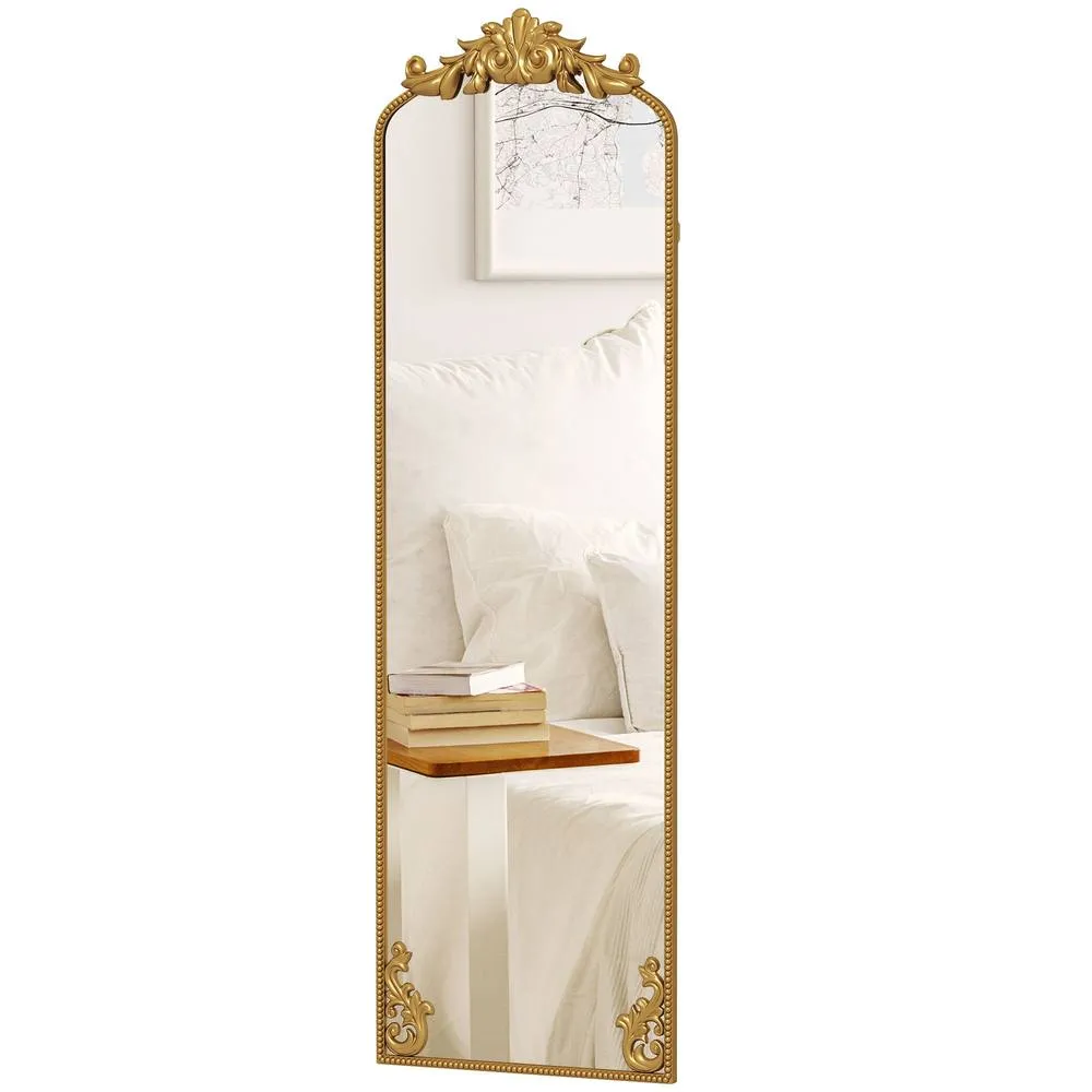 HOMCOM 50 x 160 cm Full Length Mirror with Metal Frame, Gold Tone 2