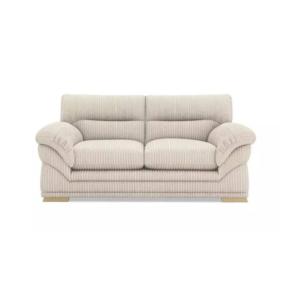 Bliss Furniture Amalfi 2 Seater Claude Sofa Modern Plush Fabric in Cream
