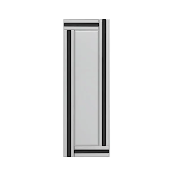 Westbury Abstract Rectangle Full Length Wall Mirror 3