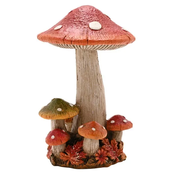 Country Living Tall Red Mushroom Ornament 4