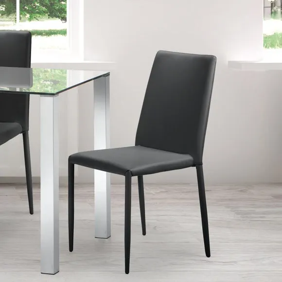 Jazz Set of 4 Dining Chairs, Faux Leather