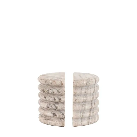Cedar & Sage Set of 2 Ondo Marble Bookends 4