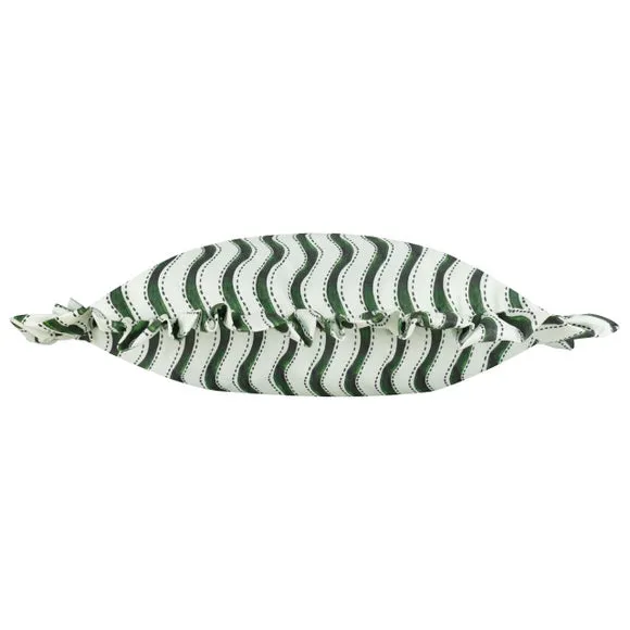 Summer Solstice Wiggly Stripe Outdoor Rectangle Cushion 3