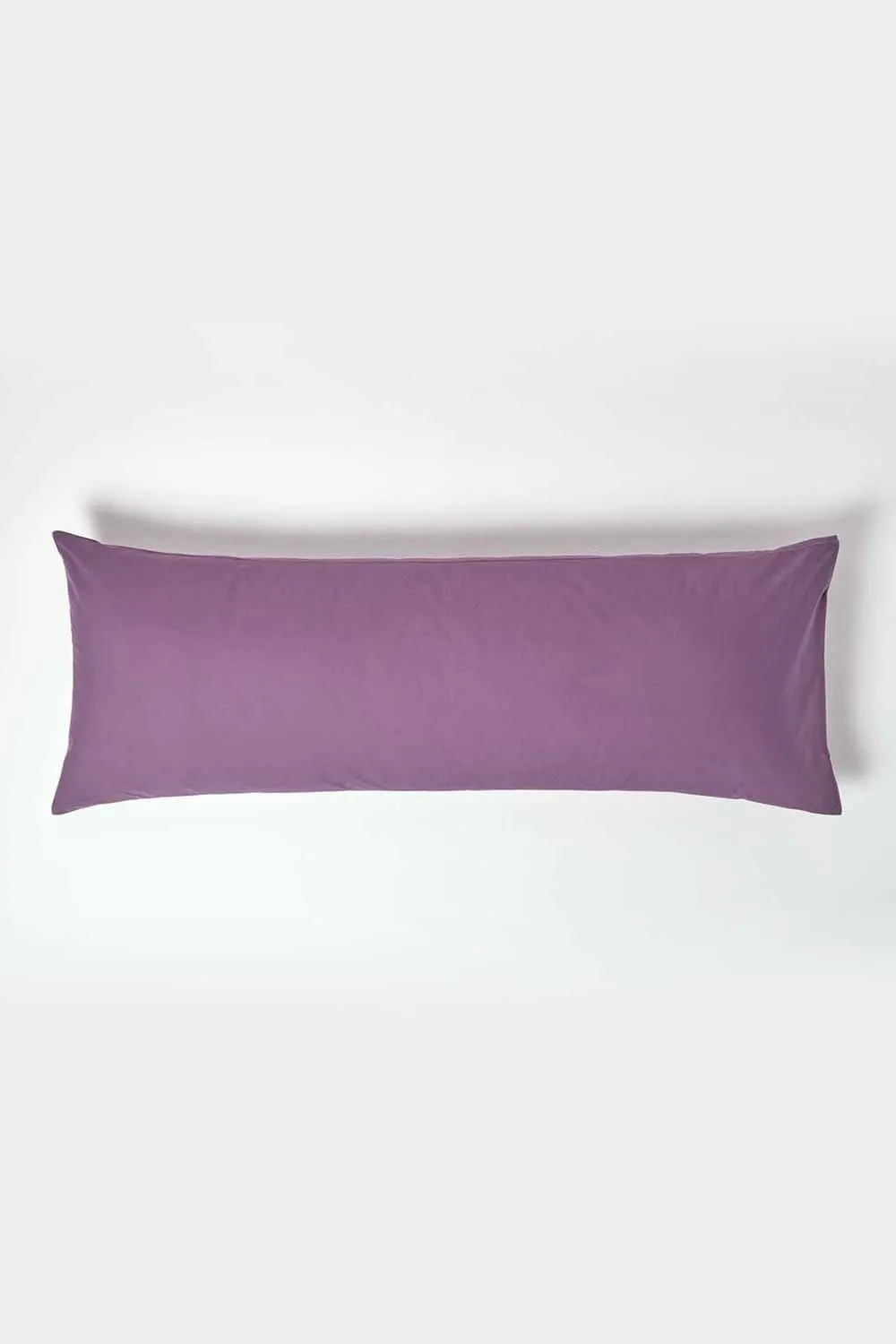 Homescapes Egyptian Cotton Housewife Body Pillowcase 200 TC in Grape 1