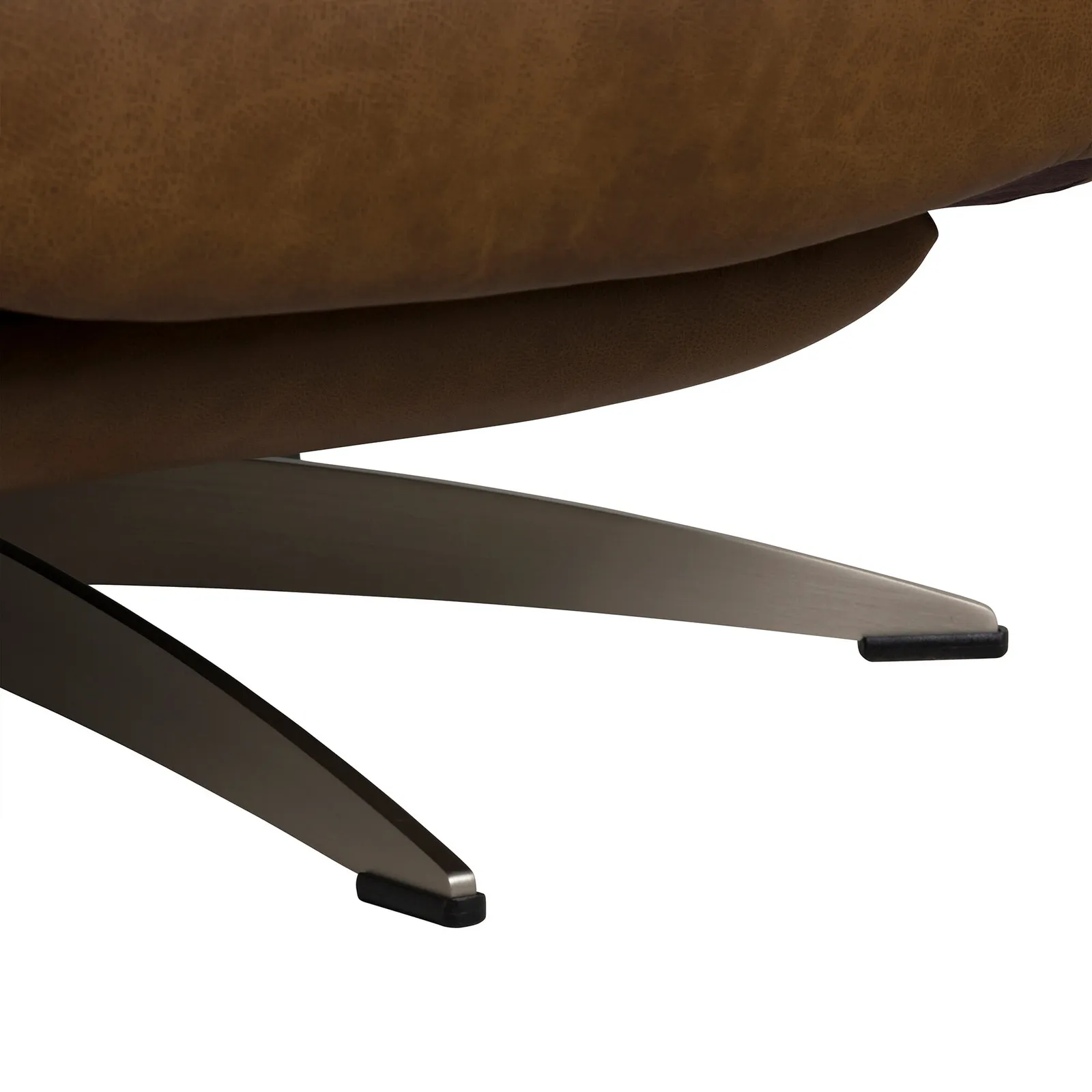 Charfield Swivel Recliner Chair 3015M, Brown Leather | Barker & Stonehouse 4