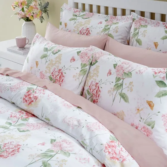 Wild Hydrangea Lilac Duvet Cover and Pillowcase Set 4