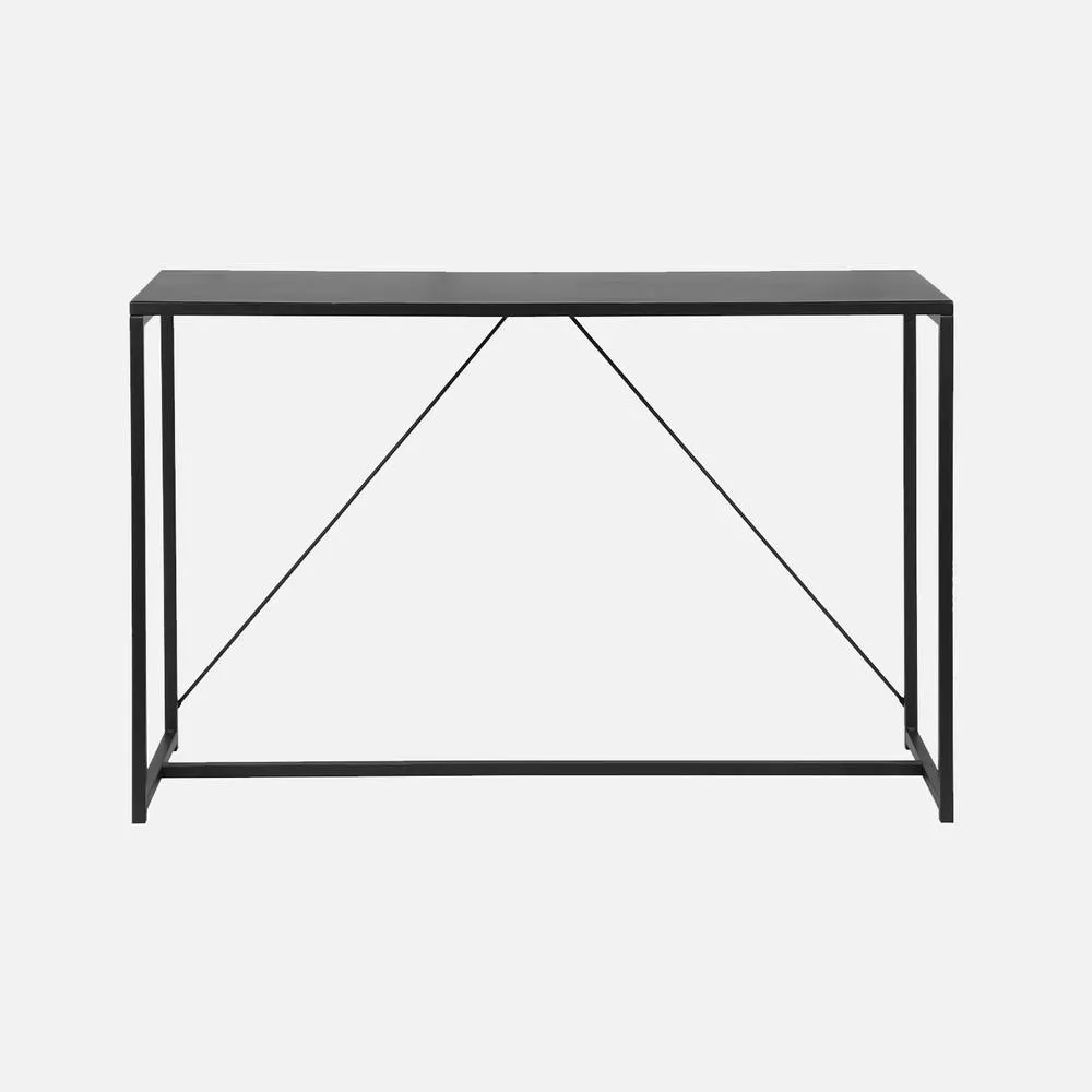 sweeek 120cm Metal Console With Reinforcement Bar in Black 2