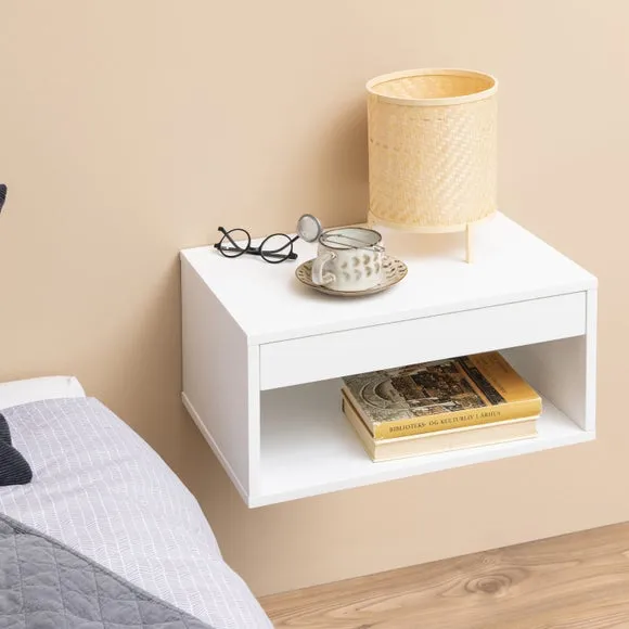 Furniture To Go Cholet 1 Drawer Square Wall Mounted Bedside Table 5