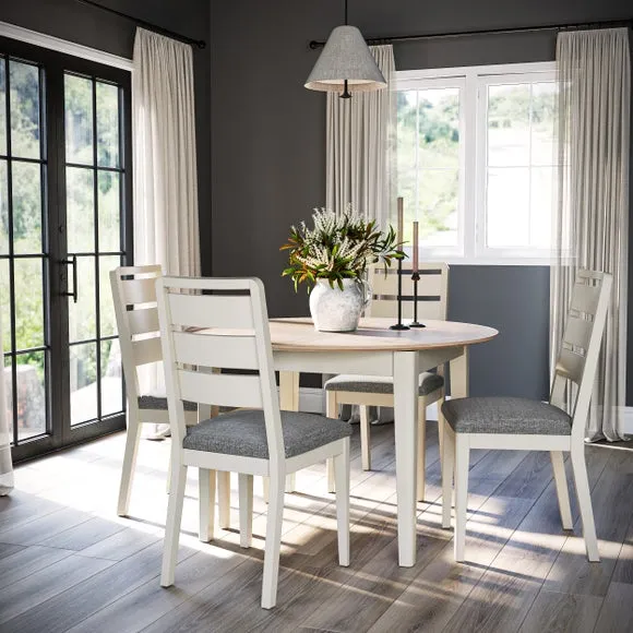 Marlow 2-4 Seater Round Extendable Dining Table 1