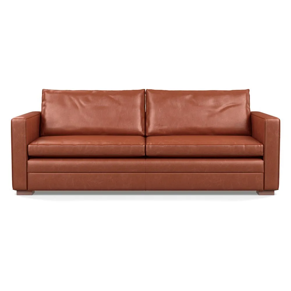 Heal's Palermo 4 Seater Sofa St Moritz Wool Blue 150 Black Feet 1