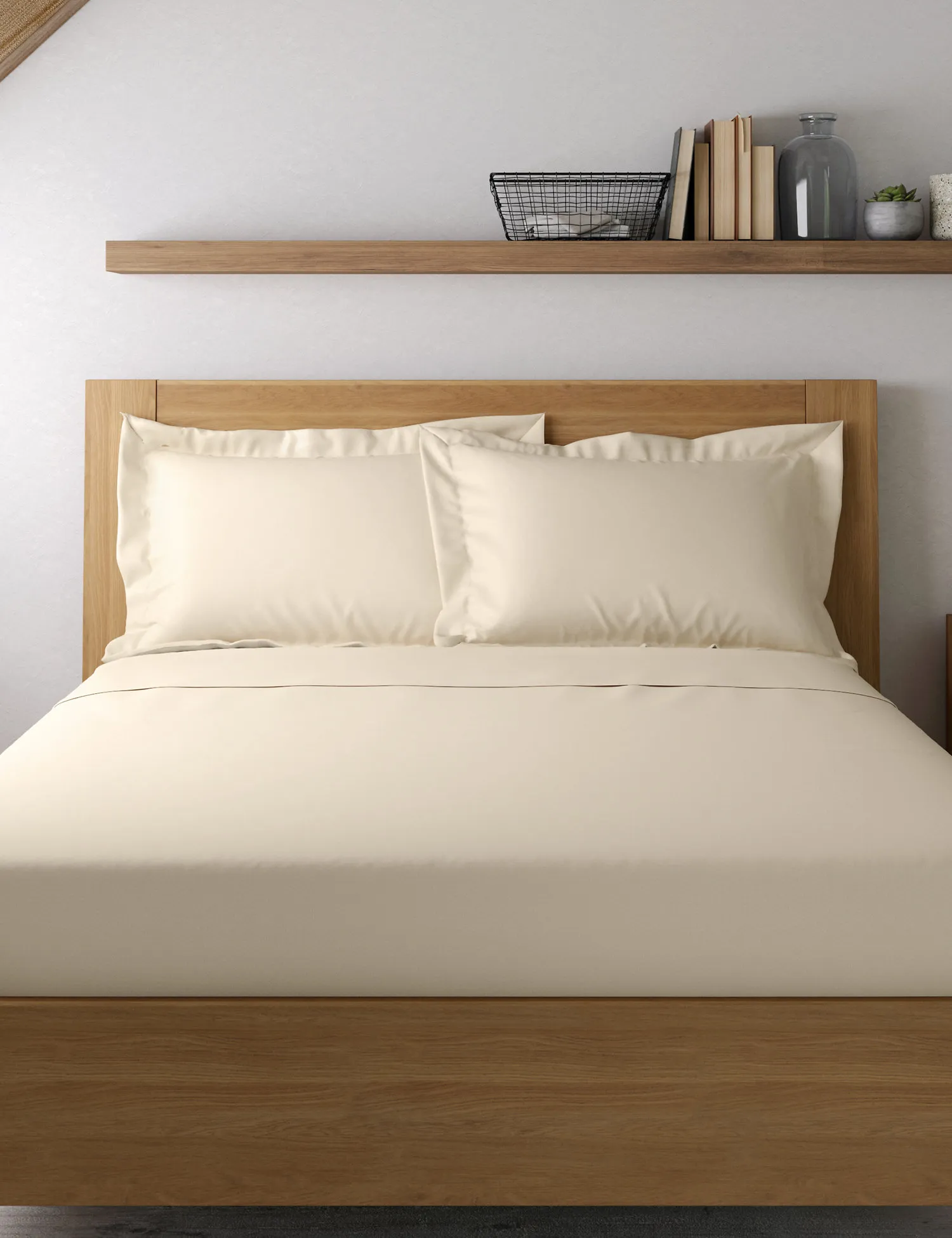 M&S Egyptian Cotton 400 Thread Count Sateen Oxford Pillowcase
