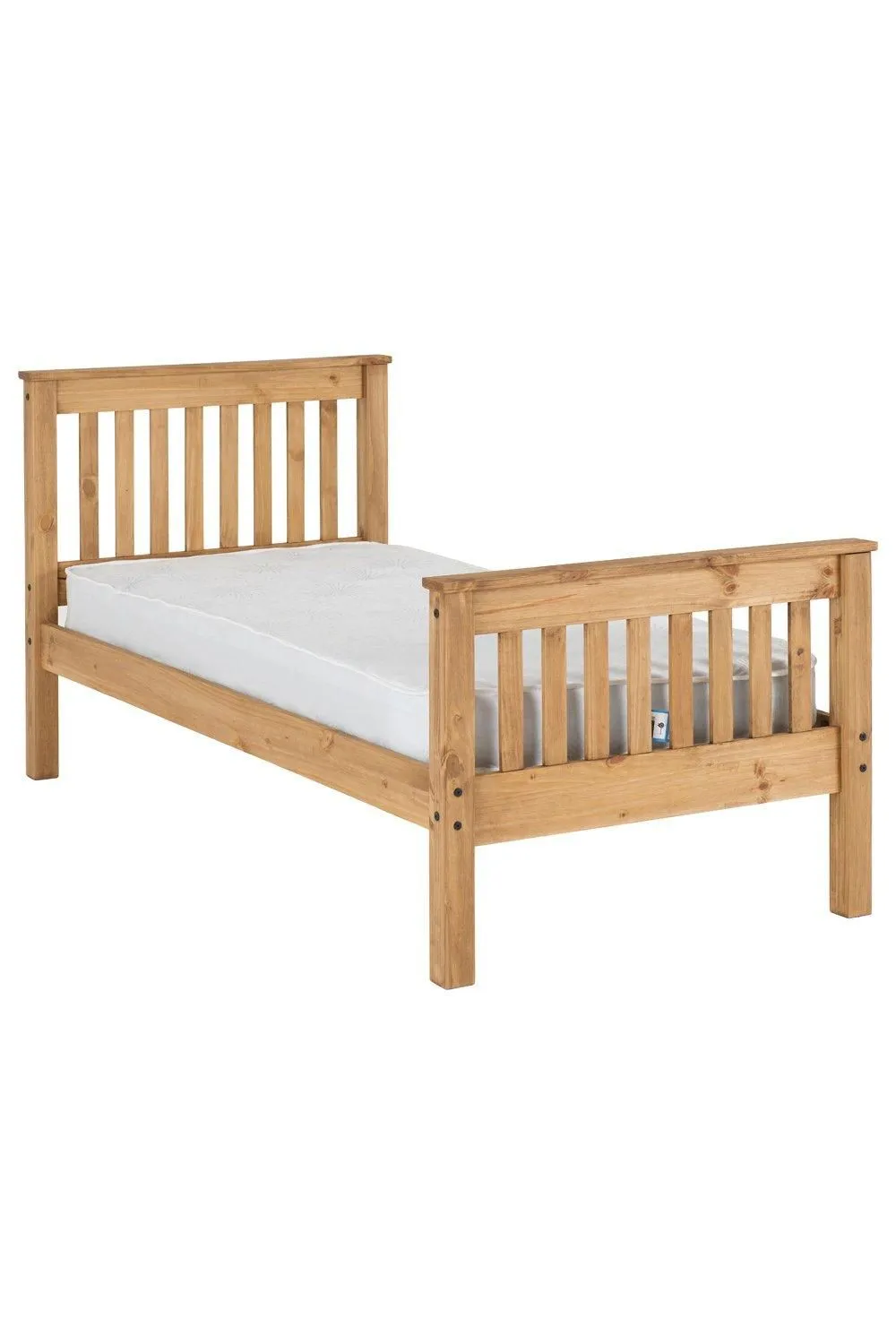 Seconique Monaco 3' Single Bed High Foot End in Natural