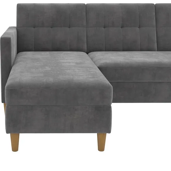 Hartford Chenille Corner Double Sofa Bed 5