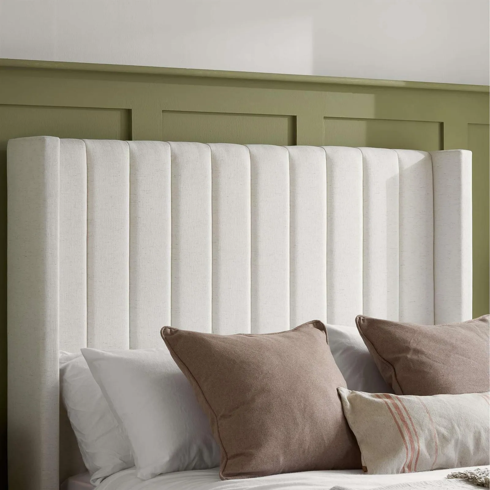 Birlea Maisey Ottoman Cream Linen Fabric King Bed Frame 6