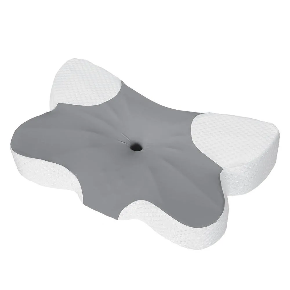 Lavio Ergonomic Cervical Memory Foam Pillow Neck Pain Relief Cool Breathable in Grey